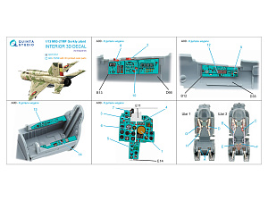 3D Декаль интерьера кабины МиГ-21МФ (Горьковского завода) (Eduard)