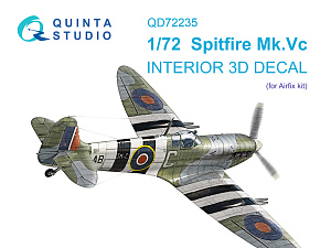 3D Декаль интерьера кабины Spitfire Mk.Vc (Airfix)