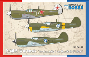 Сборная модель 1/72 P-40M Warhawk 'Invol. from Russia to Finland' (Special Hobby)