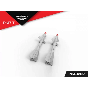 Дополнения из смолы 1/48 Управляемая ракета Р-27 Т (Temp Models)/ МиГ-29, Су-27, Су-33, Су-34, Су-35