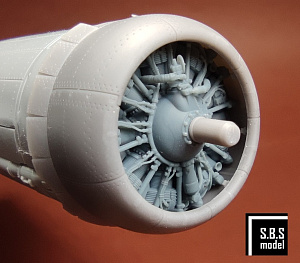 Дополнения из смолы 1/48 Boeing B-17F/G (Early) Flying Fortress Engine (Hong Kong Models) 
