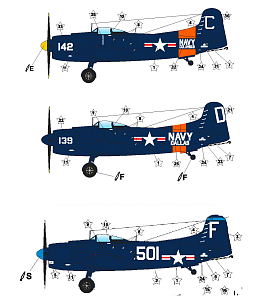 Сборная модель 1/72 Martin AM-1 'Mauler' Late Attack Aircraft (A & A Models)