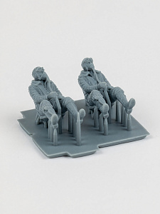 Дополнения из смолы 1/72 Сидящие немецкие летчики, WWII (2 фигуры) (SX-Art)