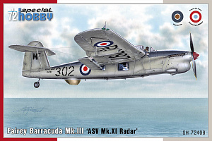 Сборная модель 1/72 Fairey Barracuda Mk.III 'ASV Mk.XI Radar' (Special Hobby)