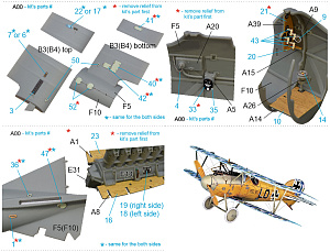 3D Декаль интерьера кабины Albatros D.V (Wingnut Wings)