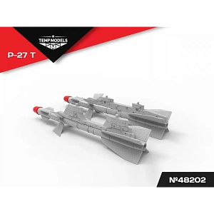 Дополнения из смолы 1/48 Управляемая ракета Р-27 Т (Temp Models)/ МиГ-29, Су-27, Су-33, Су-34, Су-35