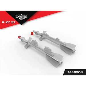 Дополнения из смолы 1/48 Управляемая ракета Р-27 ЭТ (Temp Models)/ МиГ-29, Су-27, Су-33, Су-34, Су-35
