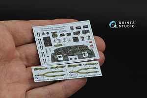3D Декаль интерьера кабины B-24D/B-24J Liberator: отсек пилотов (Hobby Boss)
