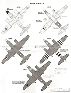 Декаль 1/72 Martin B-26B Marauder (5) (Iliad Design)