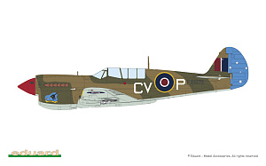 Сборная модель 1/48 Curtiss KITTYHAWK DUAL COMBO Mk.Ia (P-40E)/Mk.IV(P-40N) (LIMITED!) (Eduard kits)