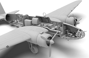 Сборная модель 1/48 Mitsubishi Ki-21-Ib "Sally", Japanese Heavy Bomber (ICM)