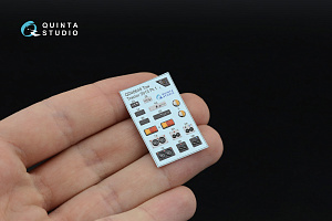 3D Декаль интерьера кабины Советский/Российский палубный тягач, модель 3913 (RFM) (с 3D-печатными де