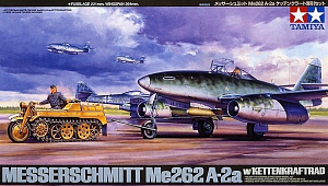 Сборная модель 1/48 Messerschmitt Me-262A-2a & Kettenkrad (Tamiya)