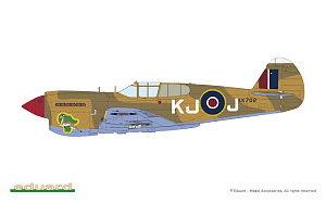 Сборная модель 1/48 Curtiss KITTYHAWK DUAL COMBO Mk.Ia (P-40E)/Mk.IV(P-40N) (LIMITED!) (Eduard kits)
