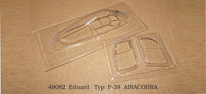 Вакуформованный фонарь 1/48 P-39 Airacobra - 2 pcs. (EDU) (Rob Taurus)