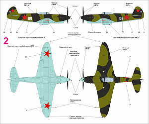 Сборная модель 1/48 Предзаказ Квинта на сборную модель Як-7Б Поздний (Звезда)