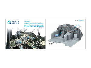 3D Декаль интерьера кабины Ка-52 включенные дисплеи для наборов QD48470/QDS-48470 (Звезда)
