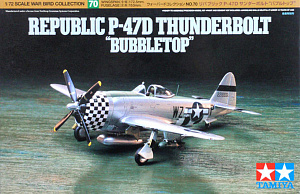Сборная модель 1/72 P-47D Thunderbolt Bubbletop (Tamiya)