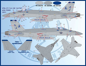 Декаль 1/48 Air Wing All-Stars Super Hornets Part IV (Furball Aero-Design)