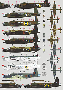 Декаль 1/72 Vickers Wellington in RAF Service, Pt.2 (DK Decals)