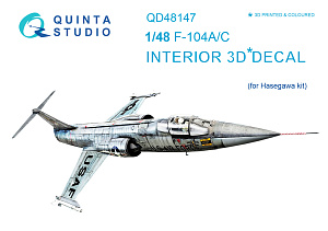 3D Декаль интерьера кабины F-104A/C (для модели Hasegawa)