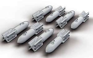 Дополнения из смолы 1/72 8 x German bombs SC-50