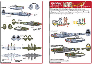 Декаль 1/48 Lockheed P-38J Lightning (Kits-World)