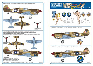 Декаль 1/32 Curtiss P-40F Warhawk/Kittyhawk Painted by Cpl Joseph E. Pumphrey (Kits-World)