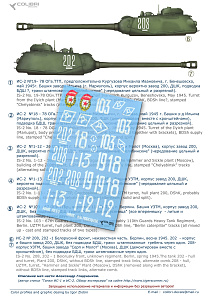 Декаль 1/35 ИС-2 (JS-2 Late version) (Colibri Decals)