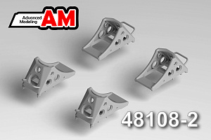 Дополнения из смолы 1/48 Колодки под колеса шасси «узкие» (Advanced Modeling) 
