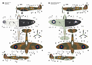 Сборная модель 1/32 Supermarine Spitfire Mk.IA (Hobby 2000)
