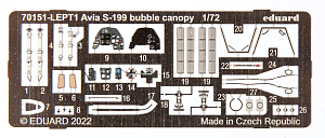 Сборная модель 1/72 Avia S-199 bubble canopy ProfiPACK edition (Eduard kits)