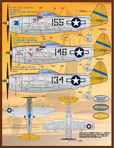 Декаль 1/48 Colors and Markings of Republic P-47N Thunderbolt (Furball Aero-Design)