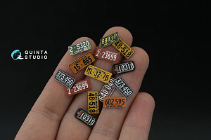 Автомобильные номера США, средний запад, 1940-1950 (для всех моделей) (на метал. основании)