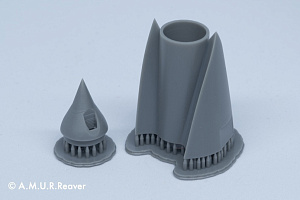 Additions (3D resin printing) 1/48 Su-17/Su-22 inlet cone (A.M.U.R.Reaver) 