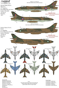 Декаль 1/48 Hawker Hunters International Operators (Xtradecal)