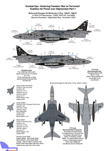 Декаль 1/72 Operation Enduring Freedom 'Coalition Air Power over Afghanistan Part 1 (AGM)