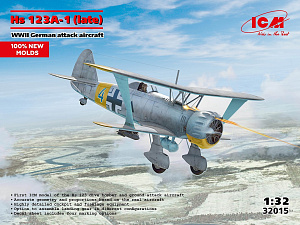 Сборная модель 1/32 Henschel Hs-123A-1 late version (ICM)