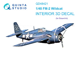 3D Декаль интерьера кабины FM-2 Wildcat (Eduard)