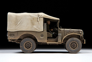 Сборная модель 1/35 Американский армейский автомобиль WC-51 "Три четверти" (Zvezda)