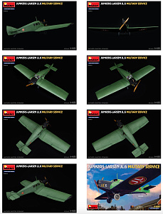 Сборная модель 1/48 Junkers-Larsen JL.6. Milit.Service (3x camo) (MiniArt)