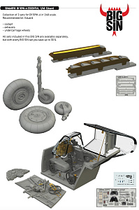 Дополнения из смолы 1/48 Messerschmitt Bf-109K-4 ESSENTIAL (для модели Eduard) 