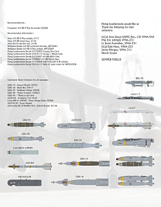 Декаль 1/32 McDonnell-Douglas AV-8B Harrier II Plus "Hell Raising Harriers" (Flying Leathernecks)