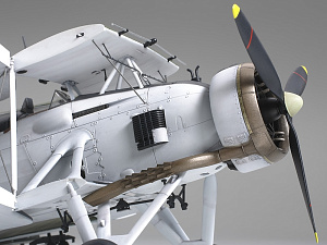 Сборная модель 1/48 Fairey Swordfish Mk.II wheels (Tamiya)