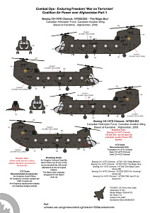 Декаль 1/72 Operation Enduring Freedom 'Coalition Air Power over Afghanistan Part 1 (AGM)