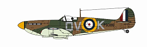 Сборная модель 1/72 Supermarine Spitfire Mk.Ia (Airfix)