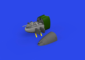 Дополнения из смолы 1/72 Носовой пулемётный отсек Messerschmitt Bf-110E (для модели Eduard kits)