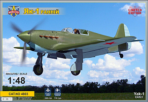 Сборная модель 1/48 Яковлев Як-1 (ранний) (Modelsvit)