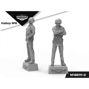 Дополнения из смолы 1/48 Пилоты ВКС РФ (НАЗ-ИР).Набор №6-2 (Temp Models)