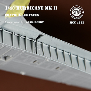Дополнения из смолы 1/48 Набор закрылков Hawker Hurricane Mk.IIB/Mk.IIC (для модели Arma Hobby)